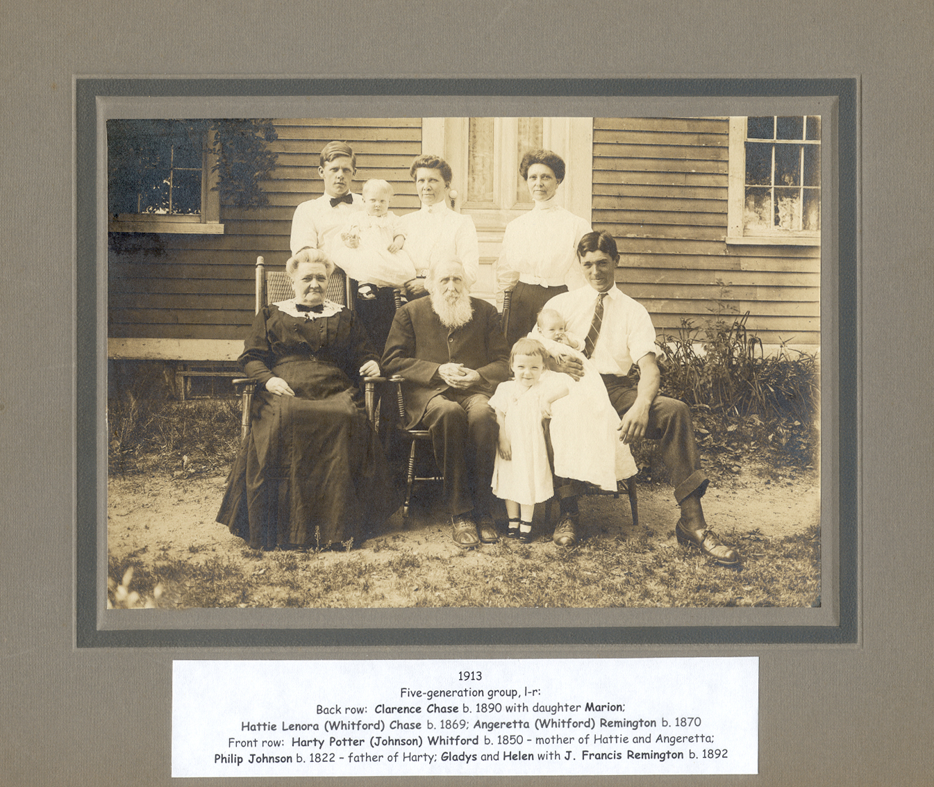 Coventry, RI, 1913 Johnson - Whitford - Remington - Chase